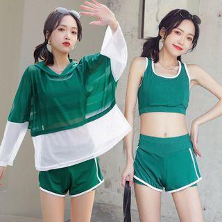 Set: Tankini Top + Bottom + Cover-up