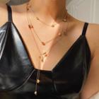 Heart Layered Necklace 0320 - Gold - One Size