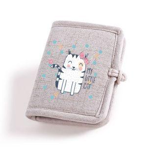 Cat Print Canvas Coin Purse