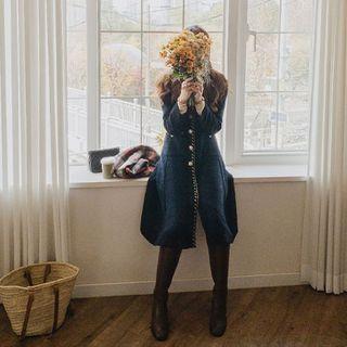 Braided Trim Coatdress