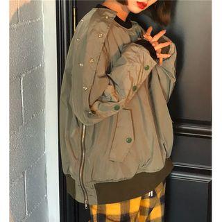 Padded Side Zip Pullover