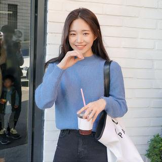 Crew-neck Brushed Sweater In 8 Colors