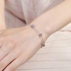 925 Sterling Silver Bead Layered Bracelet As Shown In Figure - One Size