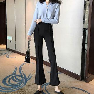 Chiffon Blouse / Boot-cut Pants