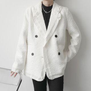 Notch Lapel Double-breasted Blazer