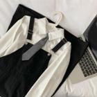 Shirt / Overall Dress / Neck Tie / Set
