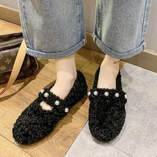 Beaded Fleece Flats