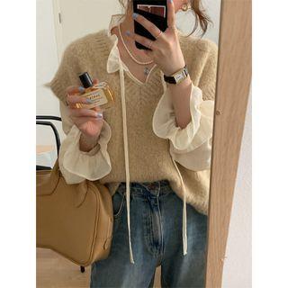 Sweater Vest / Blouse / Set