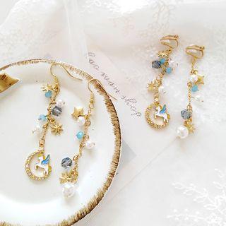 Asymmetric Unicorn Earring / Clip-on Earring