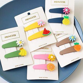 Set: Daisy / Fruit Hair Clip