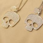 Rhinestone Skull Necklace