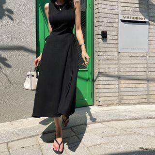Lace-up Side Long Sundress