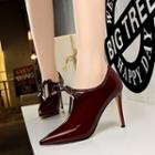 Patent Pointed High-heel Ankle Boots