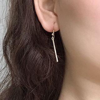 Alloy Bar Dangle Earring 0940 - 1 Pair - Earring - Gold - One Size