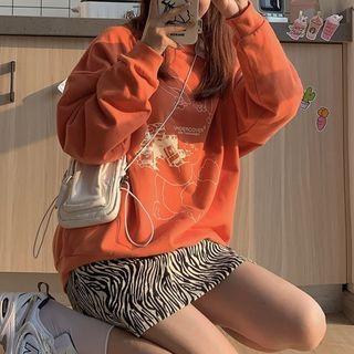 Print Top / Zebra Print Skirt