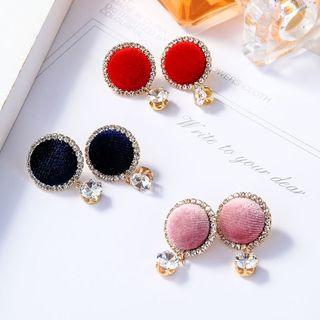 Velvet Pom Pom Earring
