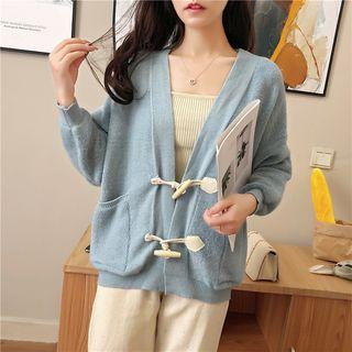 Plain Toggle Cardigan