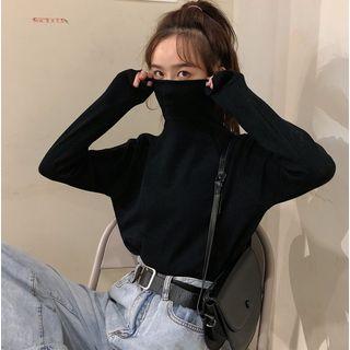 Cowl-neck Knit Top In 7 Colors