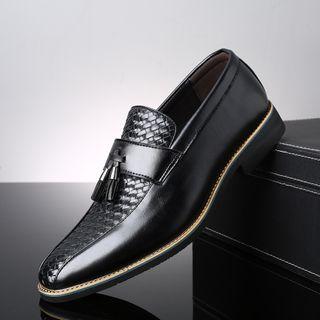 Tassel Detail Block Heel Dress Shoes