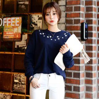 Daisy Embroidered Sweatshirt