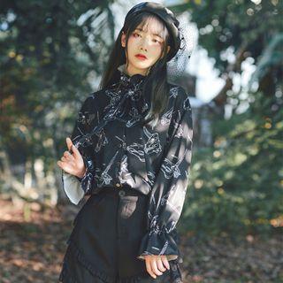Monster Print Blouse