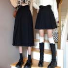 High-waist Button-up Skirt (various Designs)
