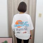 Tour World Printed Loose-fit T-shirt