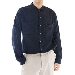 Plus Size Dual-pocket Shirt