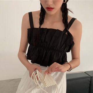 Spaghetti Strap Top / Midi A-line Skirt