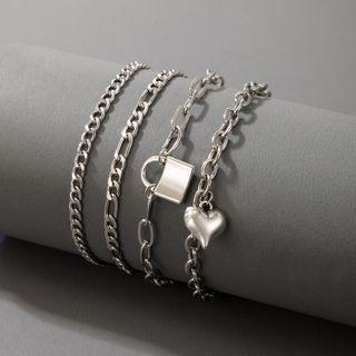 Set Of 4: Bracelet 18230 - Set Of 4 - Silver - One Size