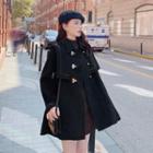 Sailor Collar Metal Buckled Coatdress