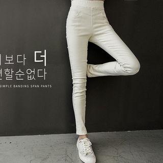 Band-waist Strachey Skinny Pants