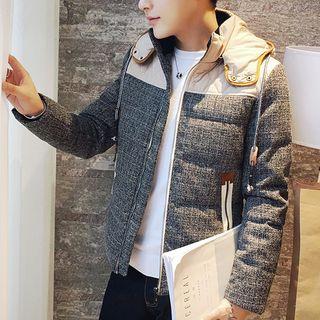 Detachable Hood Panel Down Jacket
