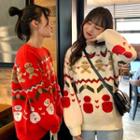 Christmas Mock-neck Sweater / Cardigan