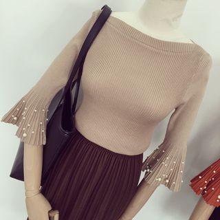 Bell 3/4 Sleeve Knit Pullover