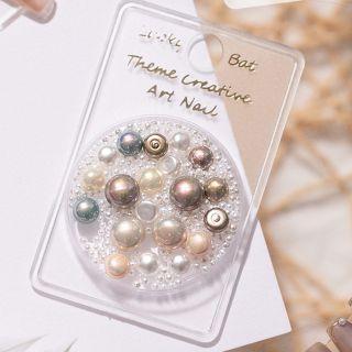 Faux Pearl Nail Art Decoration Yh222-01 - One Size