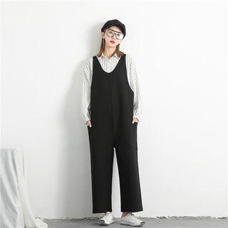 Loose-fit Wide-leg Jumper Pants
