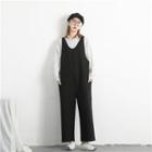 Loose-fit Wide-leg Jumper Pants