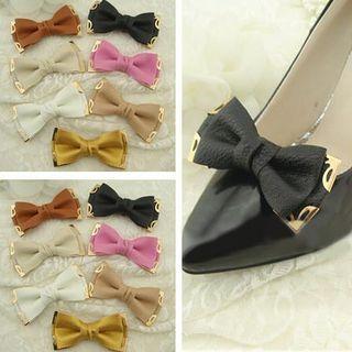 Bow-accent Shoe Decoration (1pc)
