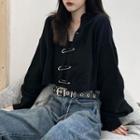 Safety Pin Cardigan Black - One Size