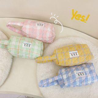 Plaid Make Up Pouch