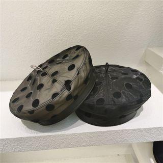 Dot Mesh Beret