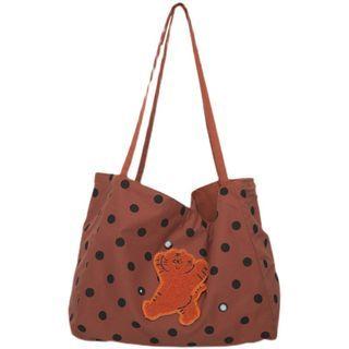 Dotted Lunch Bag Dots - Wine Red - One Size