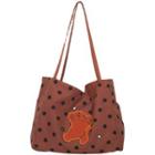 Dotted Lunch Bag Dots - Wine Red - One Size