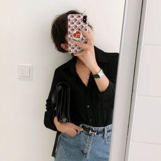 Pocket-detail Long Blouse