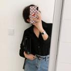 Pocket-detail Long Blouse