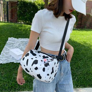 Print Fluffy Crossbody Bag