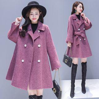 A-line Double-breasted Coat