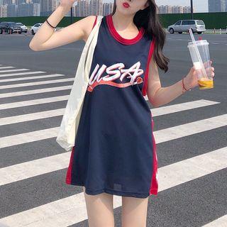 Print Mini Tank Dress