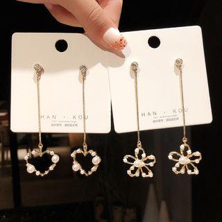 Faux Pearl Hoop Earring (various Designs)